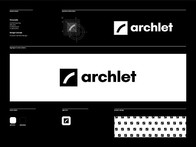 Archlet branding clean design icon illustration logo logodesign logotype minimal simple