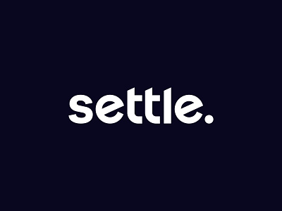 Settle branding clean illustration logo logodesign logotype minimal simple typography vector