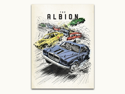 The Albion Magazine "Bangers" cover #11. automotive bmx car cover illustration magazine