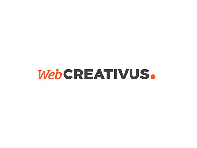 Webcreativus agency creative logo orange type