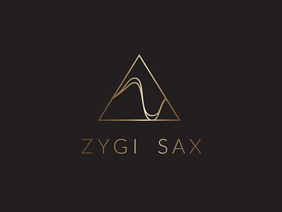 Zygi sax logo sax saxophone saxophonist sound triangle zygi sax