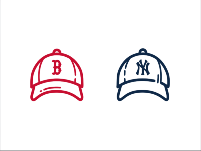 yankees hat drawing