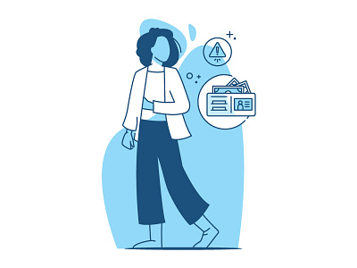 Credit Score branding character character design credit card finance financial icon illustration illustrator money people woman