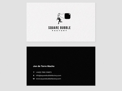 Square Bubble Business card brand branding design icon logo logotype typography vector web website
