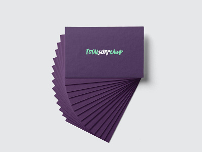 Totalsurf Business card brand branding business business card design businesscard design logo logotype surf typography vector visual identity website