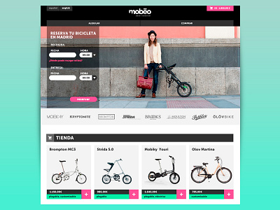 Mobeo bike drupal ecommerce layout madrid ui ux website