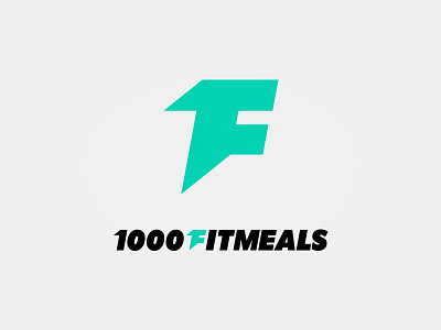 1000 Fit Meals Logo brand branding food healthy logo logotype sport typography