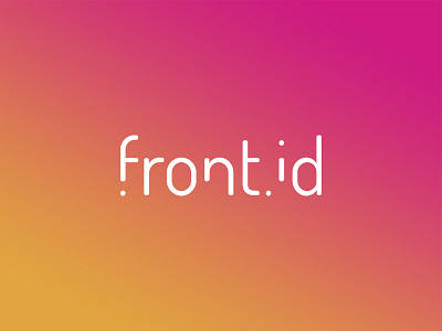 Front Id Branding brand branding drupal logo logotype typography