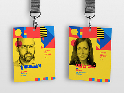 Coworking Spain Conference ID Cards brand branding color coworking idcard logo print spain