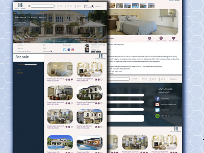 E-commerce real estate Web design