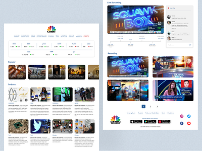 Redesign UI CNBC Indonesia cnbc indonesia redesign ui user interface web