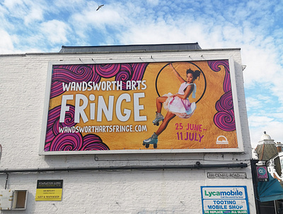 Arts Fringe Billboard billboard branding design graphic design large format typography