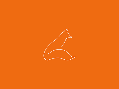 Fox animal brand design fox graphic identity lines logo mark minimal oneline symbol