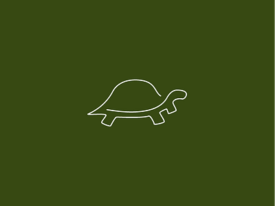 Tortoise animal brand design graphic identity illustration lines logo mark symbol tortoise