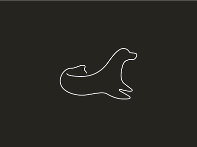 Seal animal brand design graphic identity illustration lines logo mark seal symbol