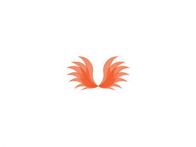 Wings & Fire brand branding fire identity illustration logo logo design logotype mark symbol wings