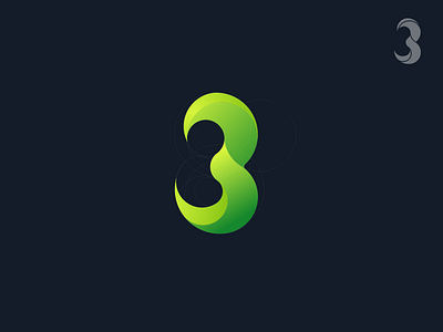 3 Leaf brand branding gradient graphic design leaf logo logo design mark modern natural symbol three