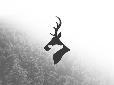 Stag & Doe animal brand branding deer doe graphic design illustration logo michigan negative space stag symbol
