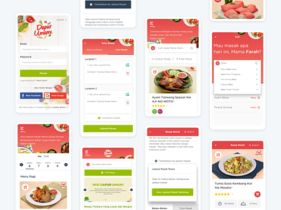 Food Recipe App dapur umami food app food recipe app user interface