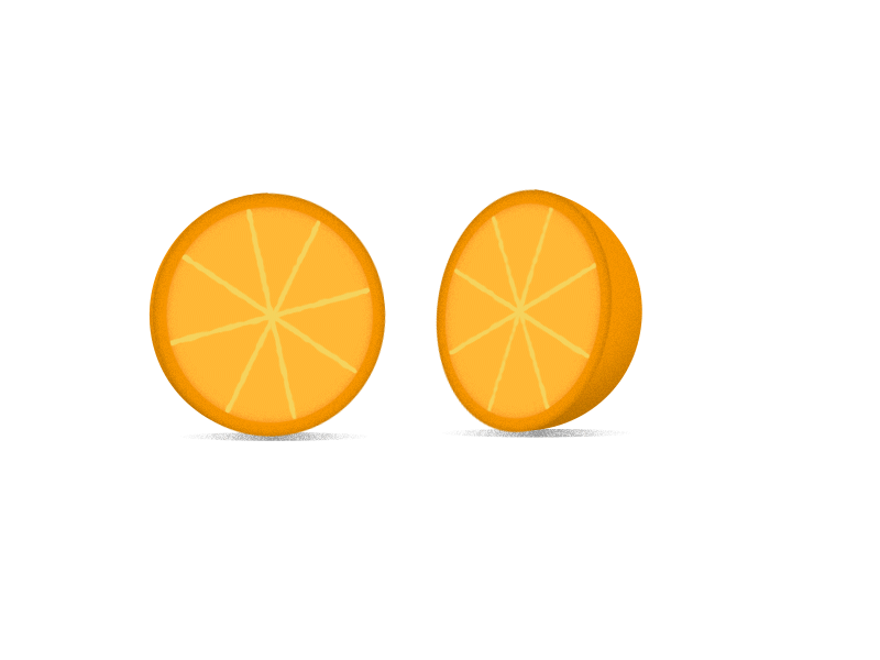 Rolling Oranges 3d animation fake gif oranges