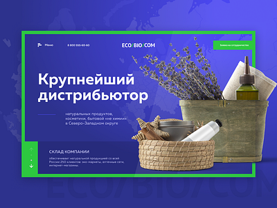Eco/Bio/Com (Concept) branding cosmetic design distributed eco minimalism russia saint petersburg typography ui ux web website