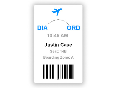 Boarding Pass boarding pass