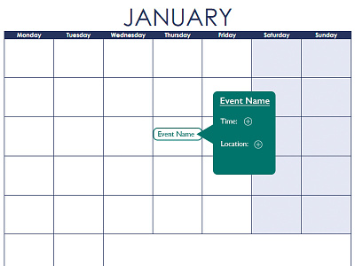 Calendar Element calendar calendar design