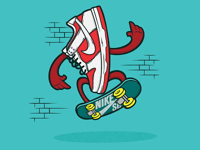 nike sb illustration ipad procreate shoes skateboarding