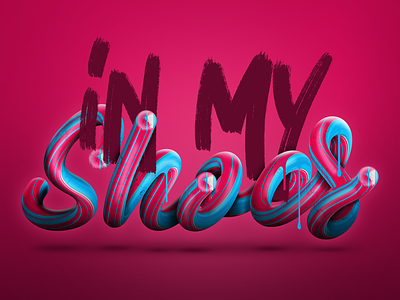 In My Shoes illustration photoshop procreate sneakers type typography