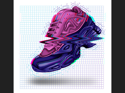 Raf Ipad illustration adidas adidas originals illustration ipad ipad pro procreate procreate app raf simmons shoes sneakers