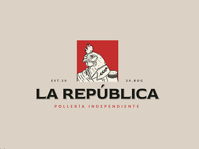 La República brand branding branding design concept design graphic design illustration logo vector