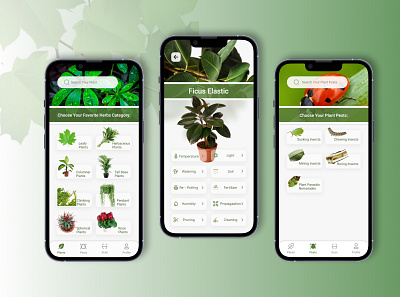 Apartment Plants App app plant ui