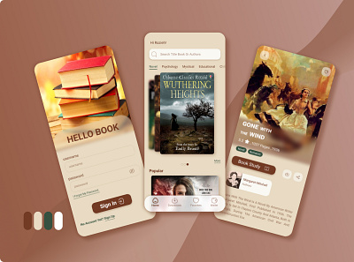 Book App app book design figma mobile ui ux
