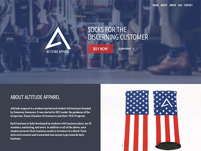 Altitude Apparel clothing design trend ecommerce responsive socks student student project unsplash web