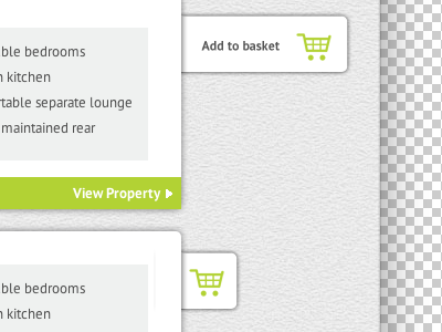 Add to basket design photoshop ui element