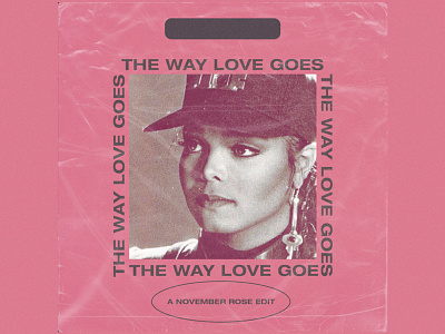 The way love goes cover art album artwork clean cover art texture typography vinyl cover