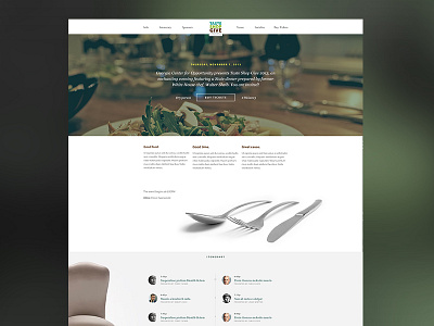 Taste Shop Give 2013 flat food onepage. interface ui ux web design website