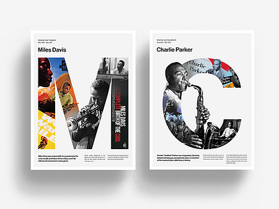 ABC's of Jazz art jazz minimalist poster print type typography