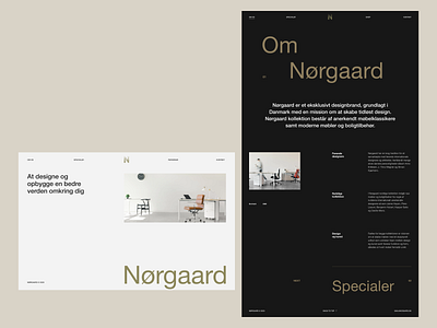 Nørgaard Layout Exploration clean homepage interaction landing page layout minimal typography ui vietnam web design website