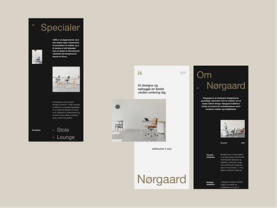 Nørgaard Layout Exploration Mobile Layout app clean layout minimal mobile mobile app typography ui vietnam web design website