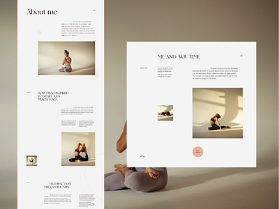 Yojia Yoga Pt.4 clean homepage landing page layout minimal typography ui vietnam web design website