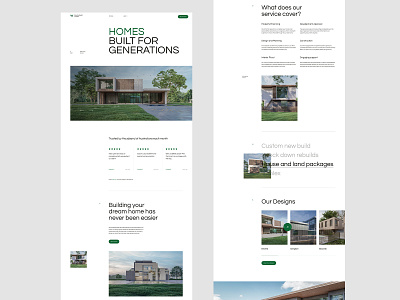 Willoughby Homes Layout Exploration 002 clean homepage landing page layout minimal typography ui vietnam web design website