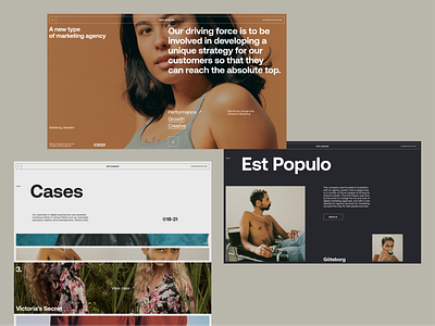 Est Populo Direction EXP—0.01 agency clean design landing page layout minimal portfolio vietnam web design website