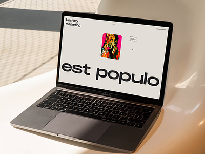 Est Populo landing page animation clean creative site editorial landing page layout minimal transition vietnam web design website