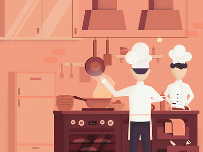 Illustration concept for HeadChef