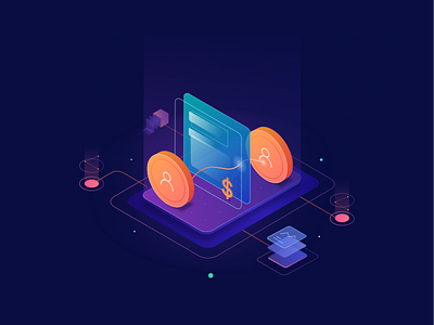 Sunday Practice: Isometric & Gradient coin gradient isometric money transaction