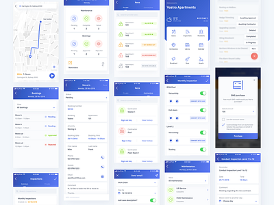 Building Management Application 2 application application design building card dashboard estate management management app management system management tool real estate real estate app system design user inteface vietnam