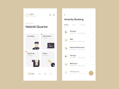 Sunday Practice: Amenity Booking View admin admin dashboard app app design application booking clean hotel illustration management management tool managing minimal mobile responsive service simple system vietnam