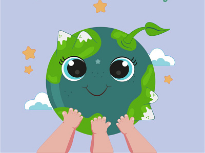 Earth Day. Eco friendly concept. Vector illustration. Earth day earth day illustration