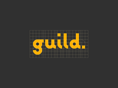 Guild Logotype brand grid identity logo logo grid logotype minimal typography vector